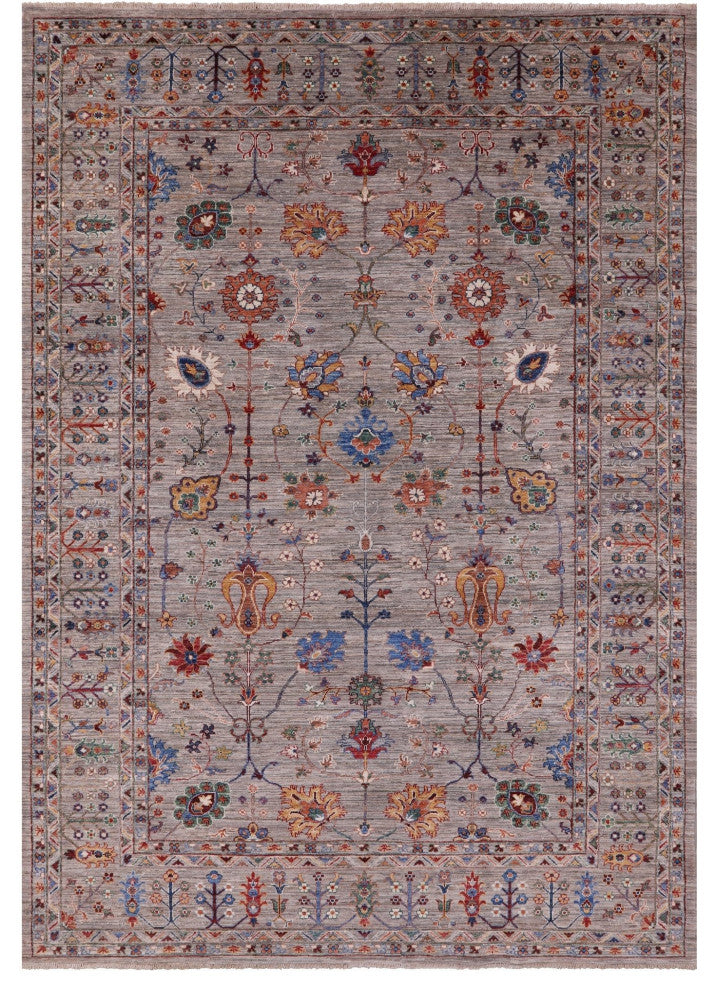 6' 9" X 9' 7" Persian Tabriz Handmade Rug Q9706