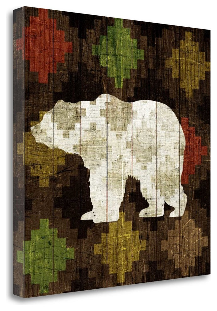 "Southwest Lodge - Bear" By Michael Mullan, Giclee Print on Gallery Wrap Canvas