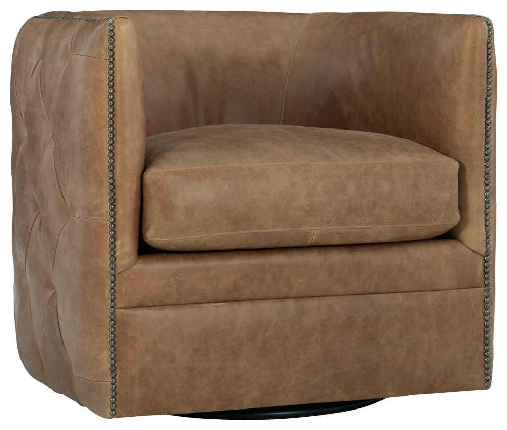 Bernhardt Palazzo Leather Swivel Chair