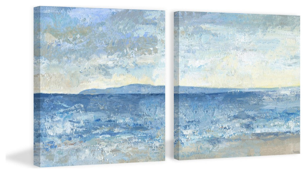 Massive Sea Diptych, 64"x32"