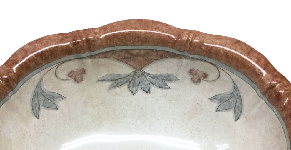 Hand Painted Sink " Veronica " Lotus Drop-In Sink
