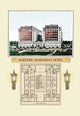 Whittier Apartment Hotel- Gallery Wrapped Canvas Art 28" x 42"