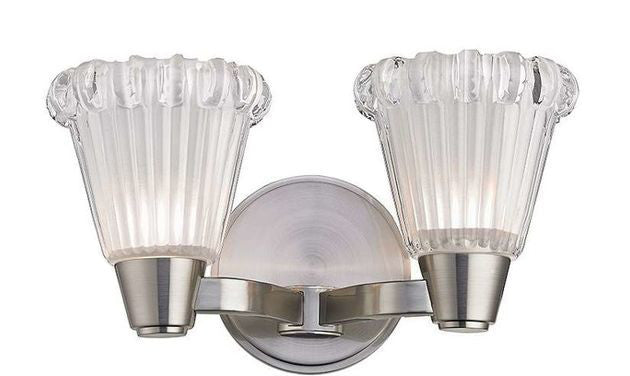 Varick 2-Light Bath and Vanity, Satin Nickel