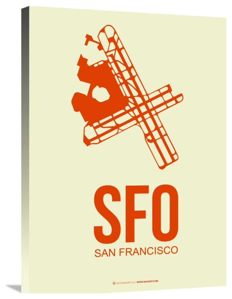 "SFO San Francisco Poster 1" Fine Art Print
