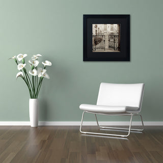 Alan Blaustein 'Avignon II' Art, Black Frame, Black Mat, 11x11