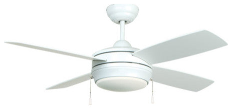 44" Laval, Matte White With Matte White Blades