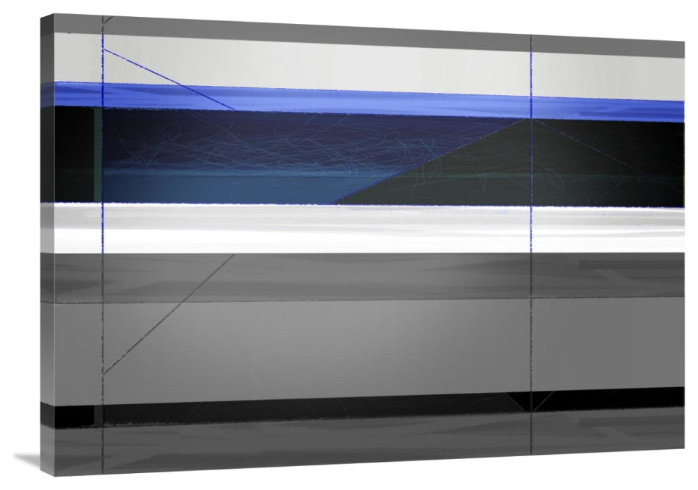 "Abstract Grey And Blue" Fine Art Print