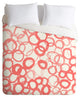 Amy Sia Watercolor Circle Rose Duvet Cover, 88"x104"