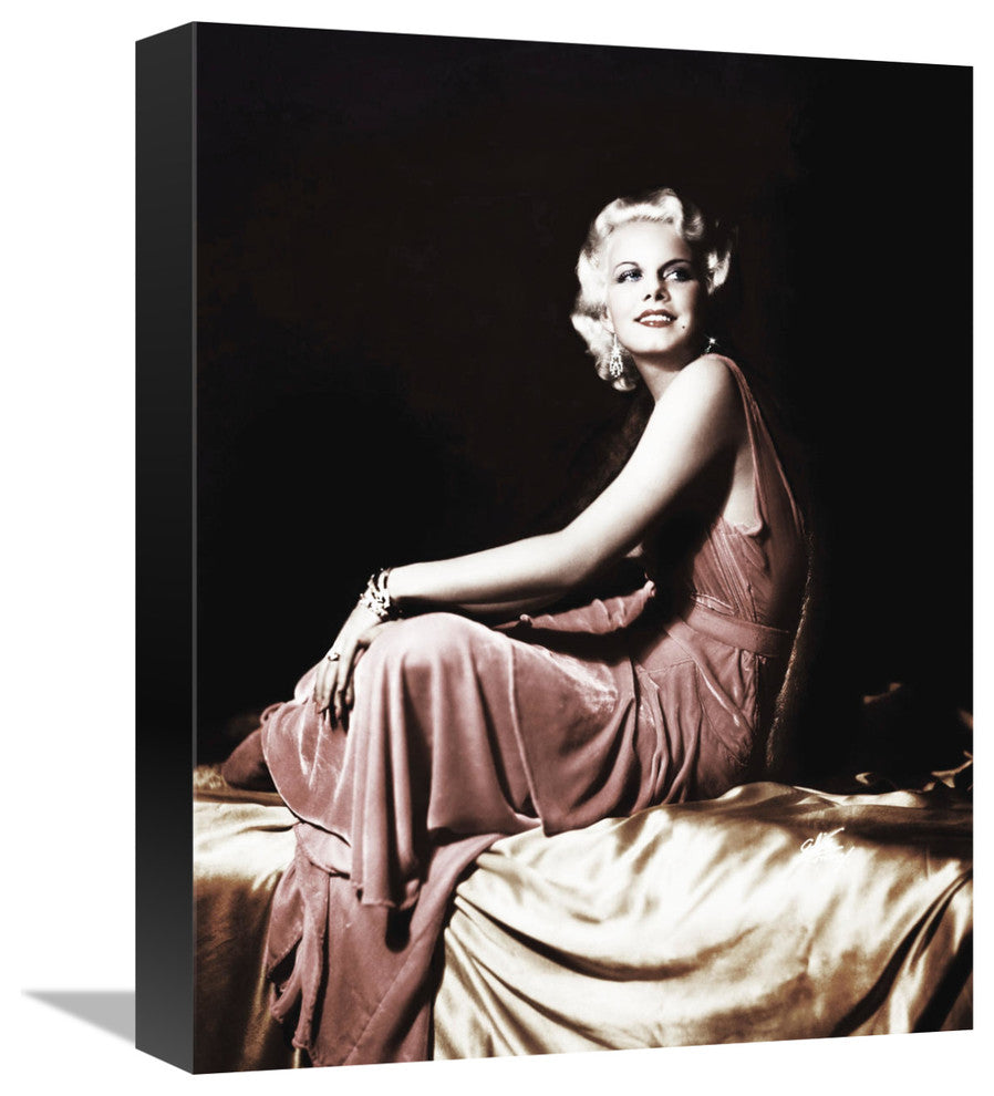 "Jean Harlow" Stretched Canvas Giclee by Hollywood Photo Archive, 13x16"