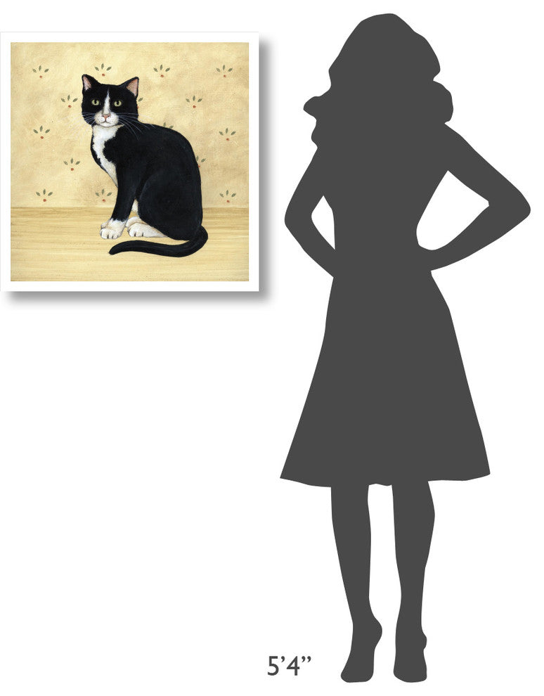 "Country Kitty I" Digital Paper Print by David Carter Brown, 26"x26"