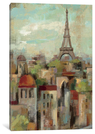 "Spring in Paris II Gallery" by Silvia Vassileva, 40x26x1.5"