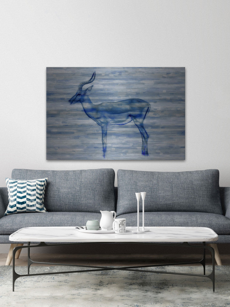 "Gazelle" UV Ink Print on Brushed  Aluminum, 45"x30"