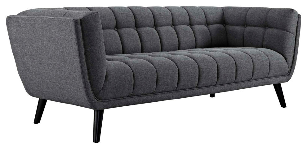 Bestow 3-Piece Upholstered Fabric Sofa Loveseat and Armchair Set Gray