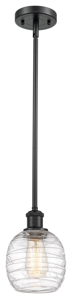 Innovations 516-1S-BK-G1013 1-Light Mini Pendant, Matte Black