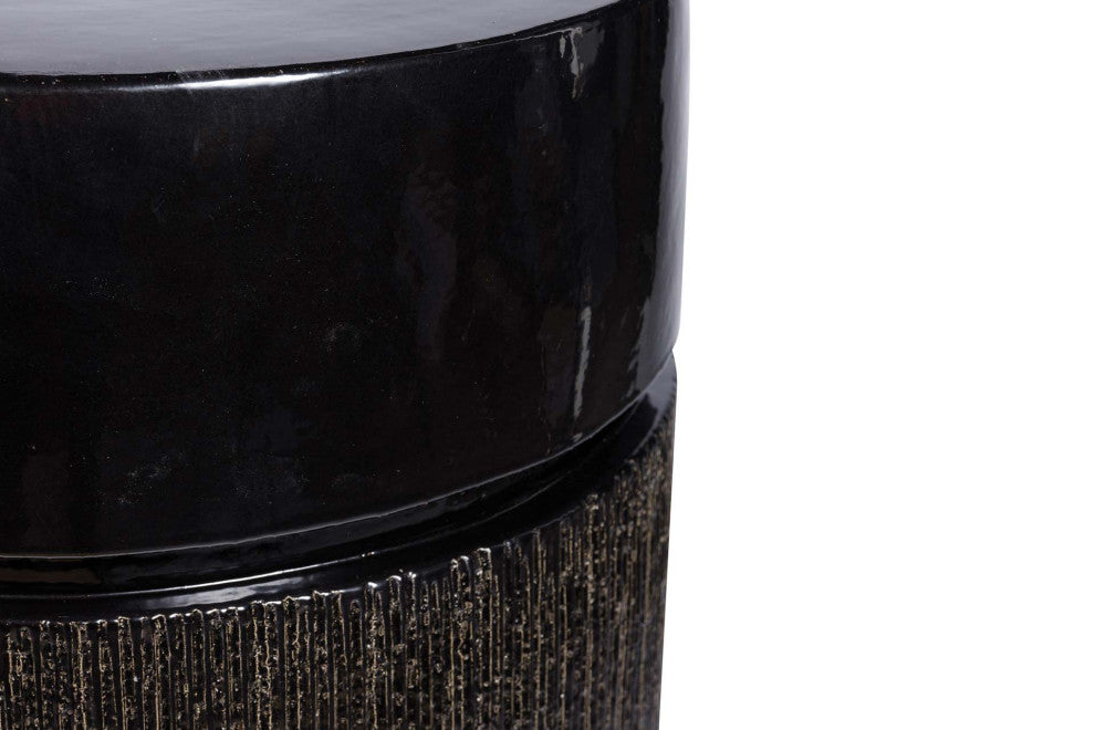 Ellipse Accent Table, Obsidian