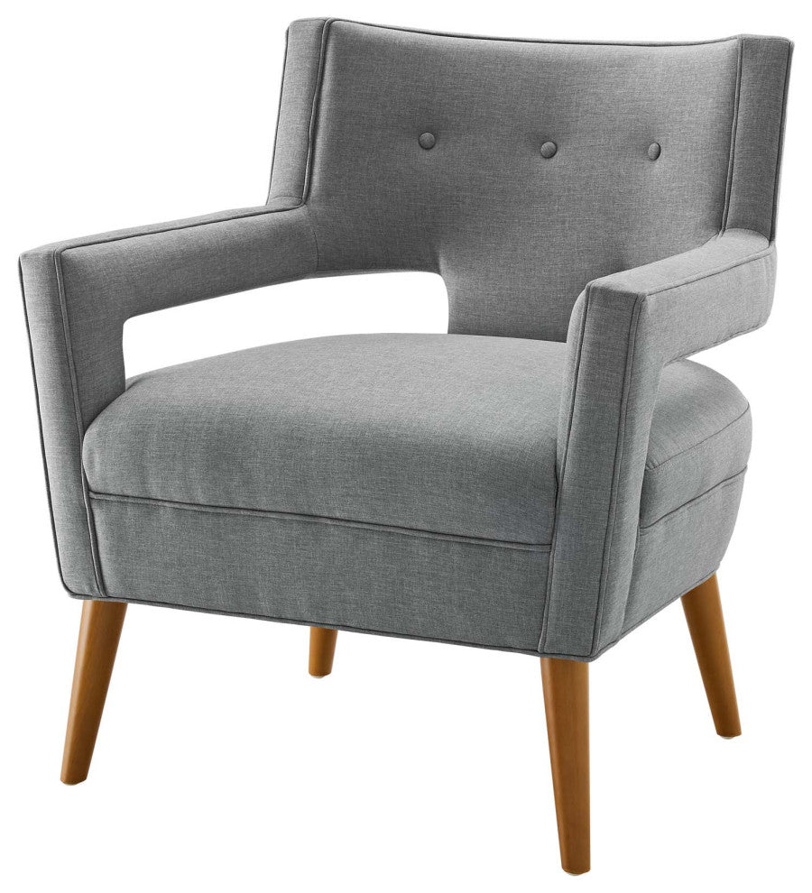 Armchair and Loveseat Sofa Set, Fabric, Gray, Modern, Lounge Hospitality