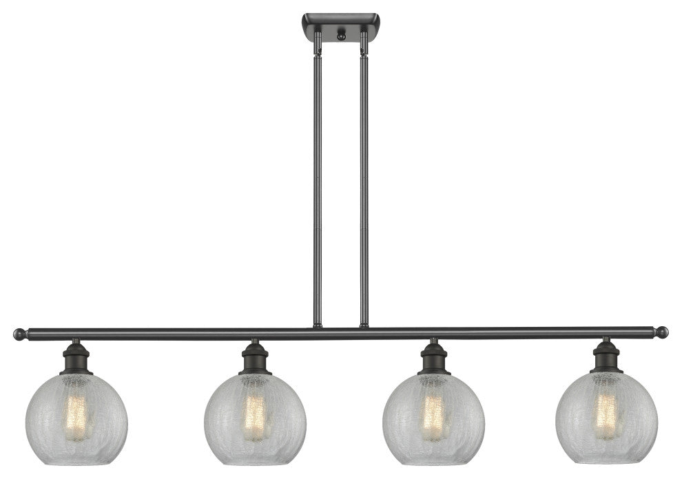 Innovations Lighting 516-4I-OB-G125-8 Athens 4 Light 48" Island Light