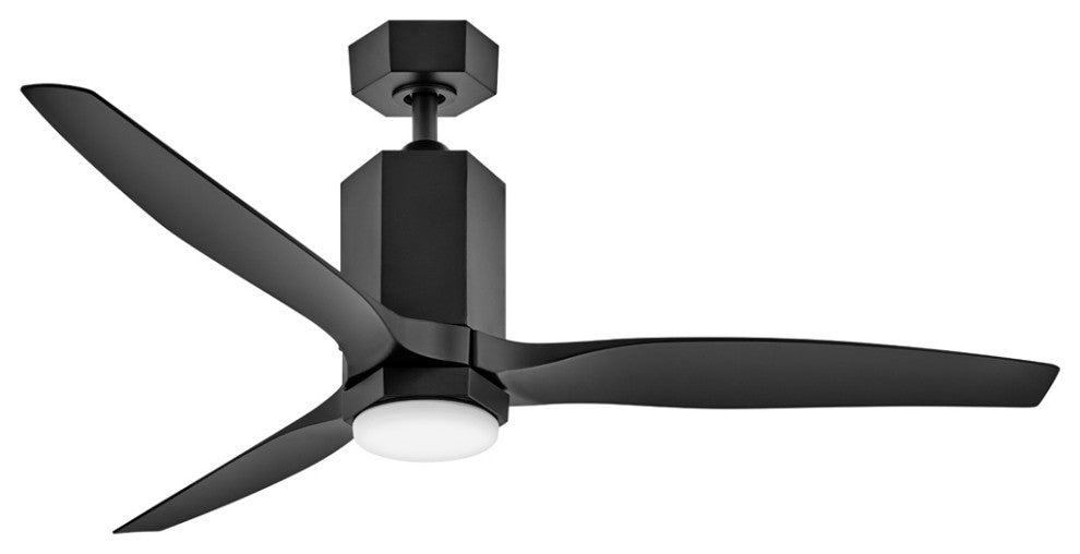 Hinkley Facet 52" Led Dual Mount Smart Fan, Matte Black