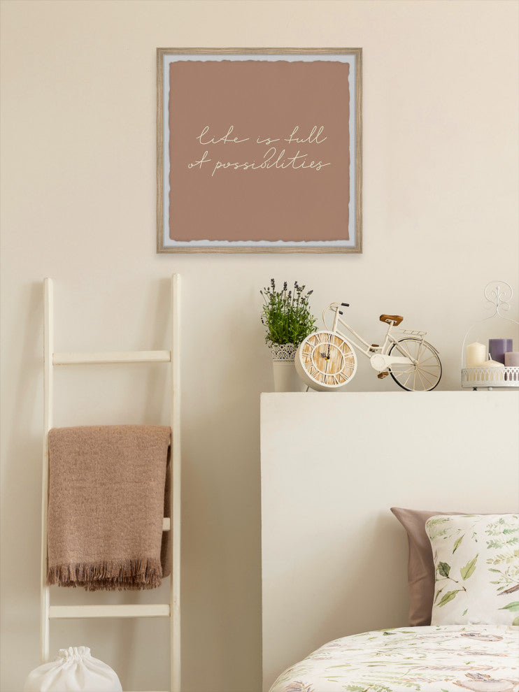 "Full of Possibilities" Framed Painting Print, 12x12