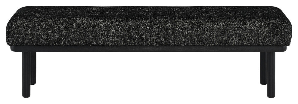 Arlo Salt & Pepper Fabric Occasional Bench