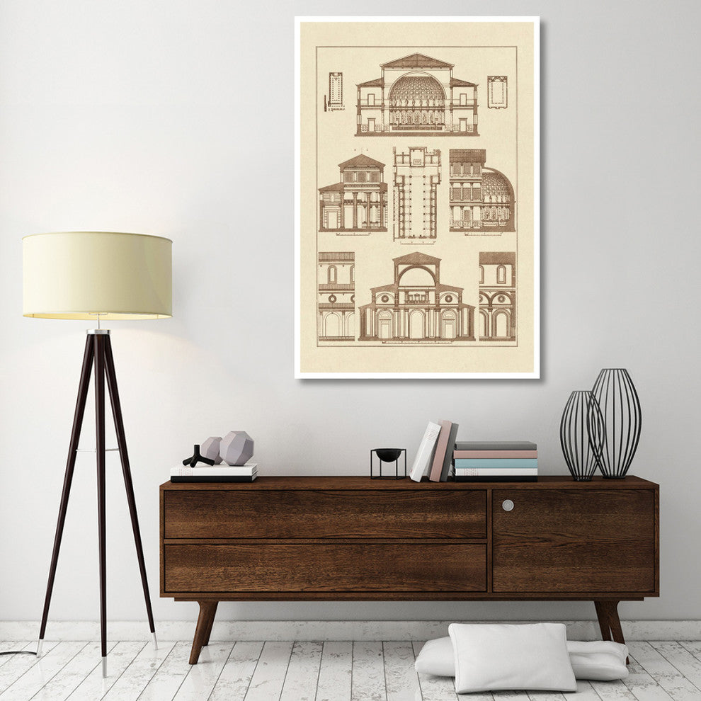 "Interior of Basilica" Digital Paper Print by J. Buhlmann, 42"x62"