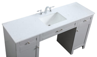 60" ADA Compliant Bathroom Vanity, Gray