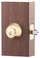 Single Cylinder Deadbolt, Polished Brass