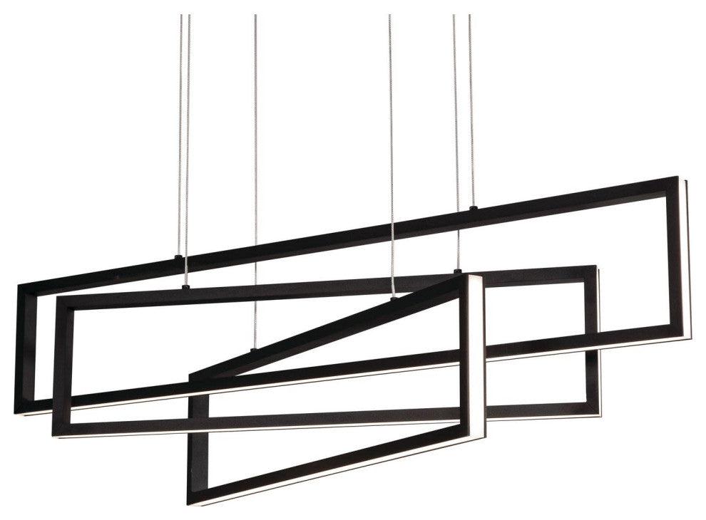Cole Pendant, LED 36W, 3900 LM, 120V, Black