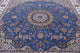 10' Square Persian Nain Wool & Silk Hand Knotted Rug - Q13146