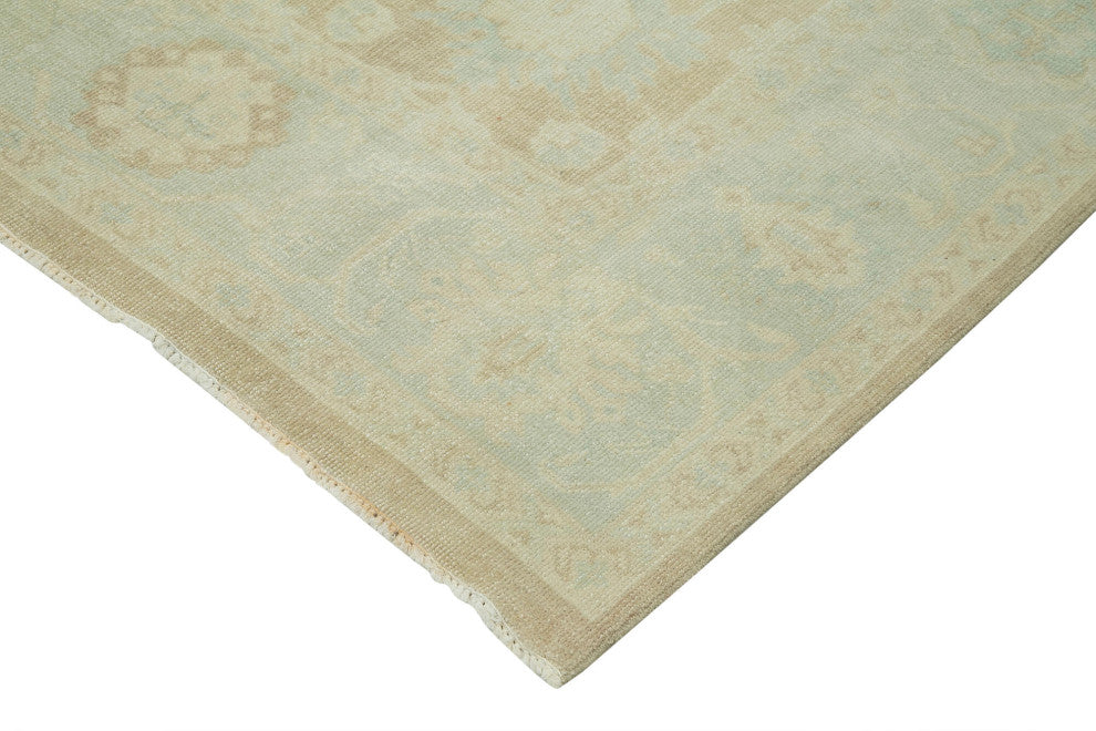 Rug N Carpet - Handmade Oriental 7' 10" x 11' 8" Wool Oushak Area Rug