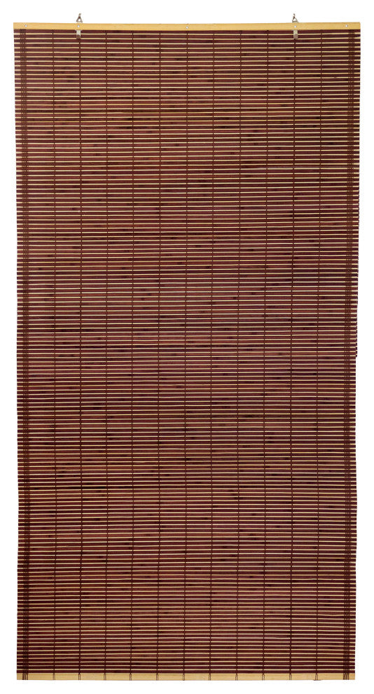 Bamboo Cordless Window Shade, Mahogany, 60" W