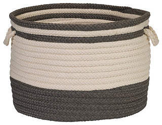 Colonial Mills Basket Bar Harbour Basket Gray Round