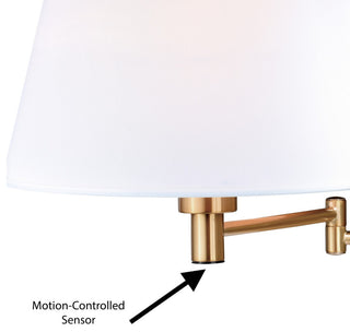 Chapeau Instalux Swing Arm Wall Light Natural Brass