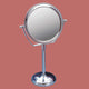Table Makeup Mirror Chrome Brass Swivel Magnifying Two Sided |