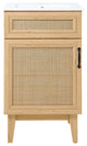 20" Modern Farmhouse 2-Shelf Bath Vanity Cabinet Only (Sink Basin not Included)