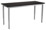 NPS Steel Height Adjustable Science Lab Table, 30 X 60, HPL Top, Grey