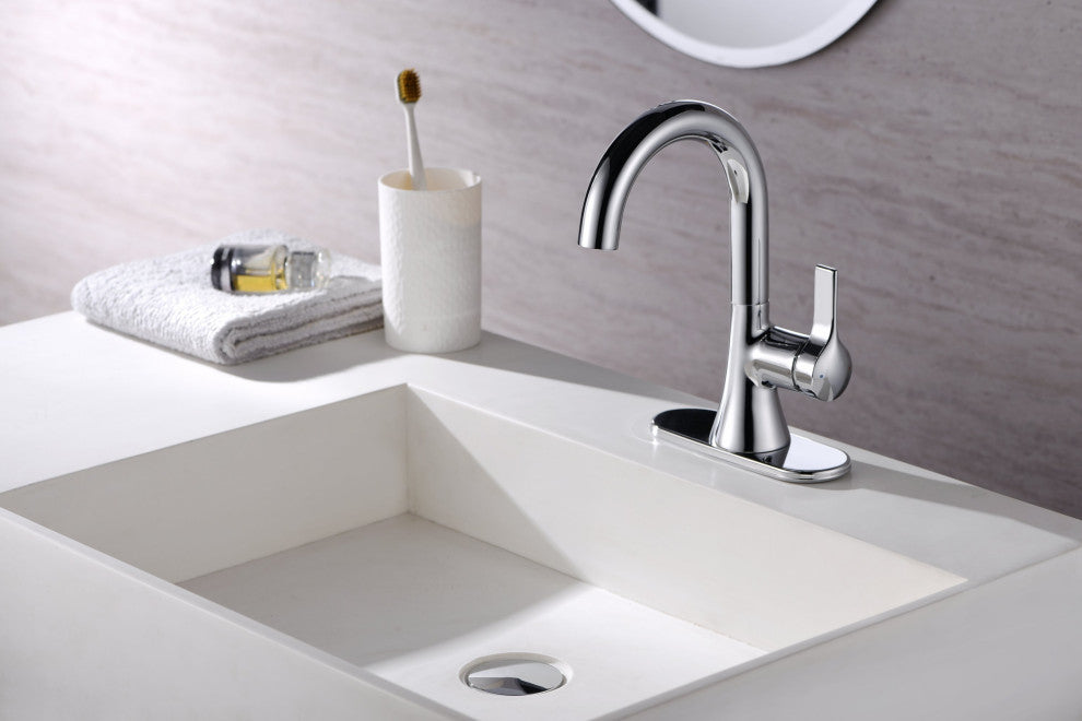Ultra Faucets UF3800X Single Handle Bathroom Faucet, Polished Chrome