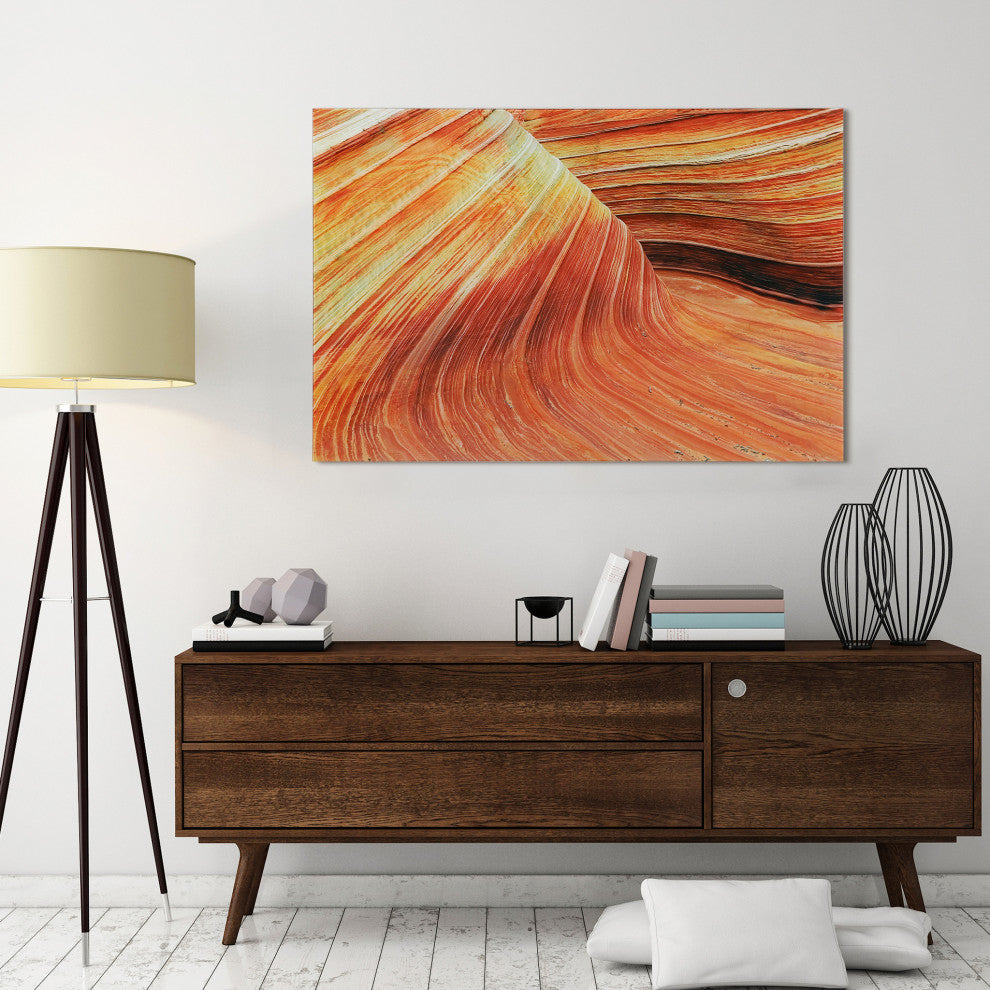 Painted Rock Frameless Free Floating Tempered Glass Graphic Wall Art 32x48
