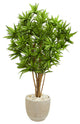 Nearly Natural Dracaena Artificial Tree in Sandstone Planter