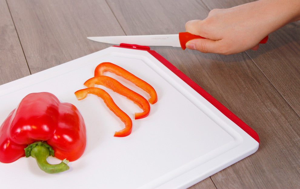 Neoflam Sharp-N-Slice Antimicrobial Cutting Board with Knife Sharpener