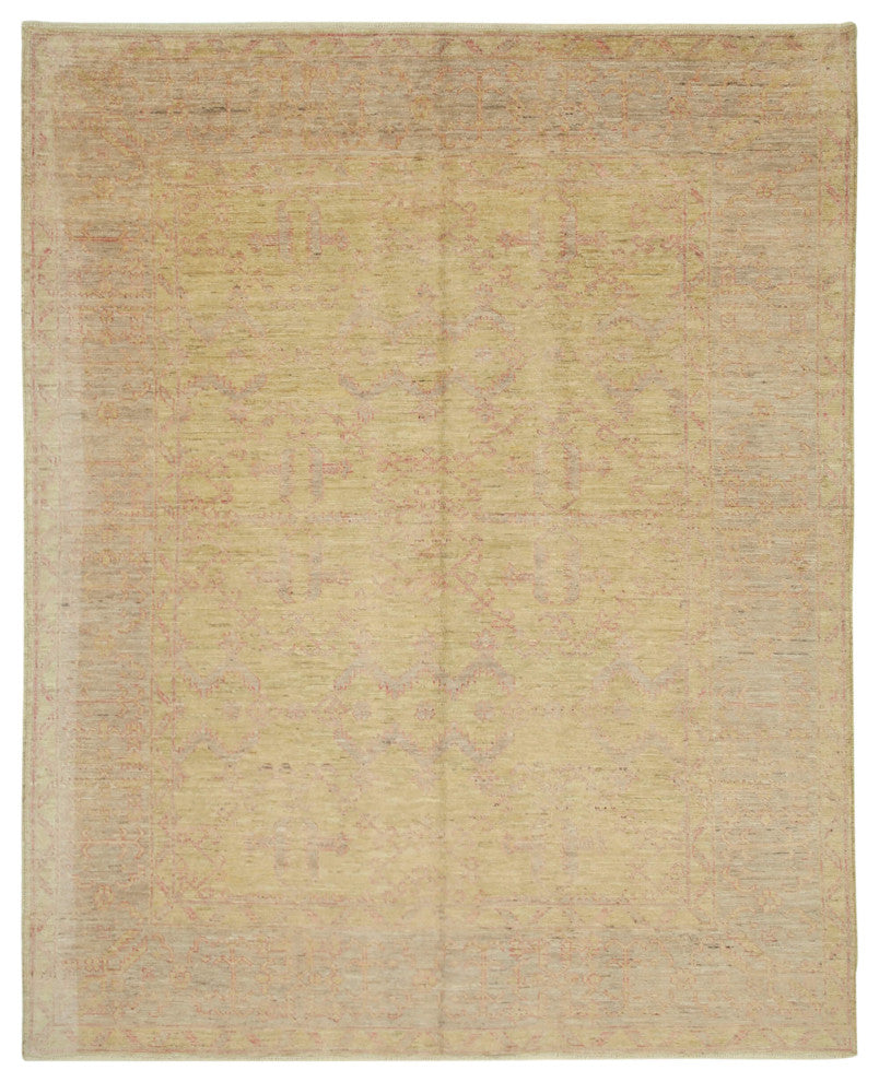 Rug N Carpet - Handmade Oriental 8' 2" x 10' 0" Decorative Oushak Area Rug