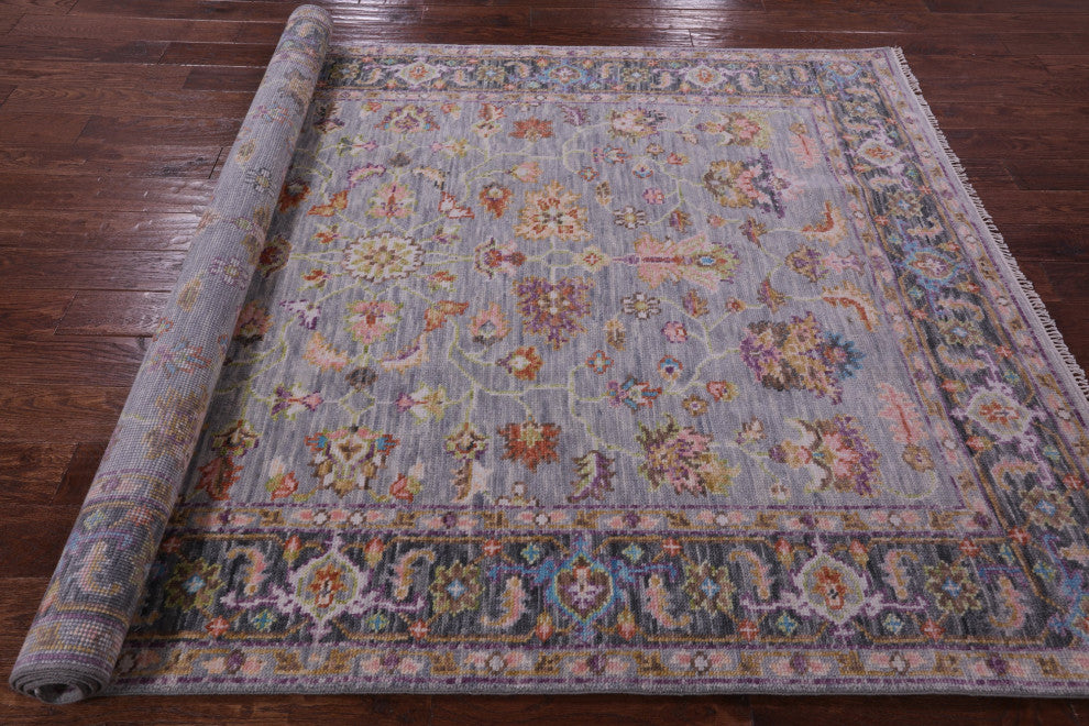 6' 0" X 8' 10" Persian Fine Serapi Handmade Wool Rug - Q15708