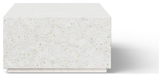 Mixx, Bloc Rectangular Coffee Table, Ivory Terrazzo