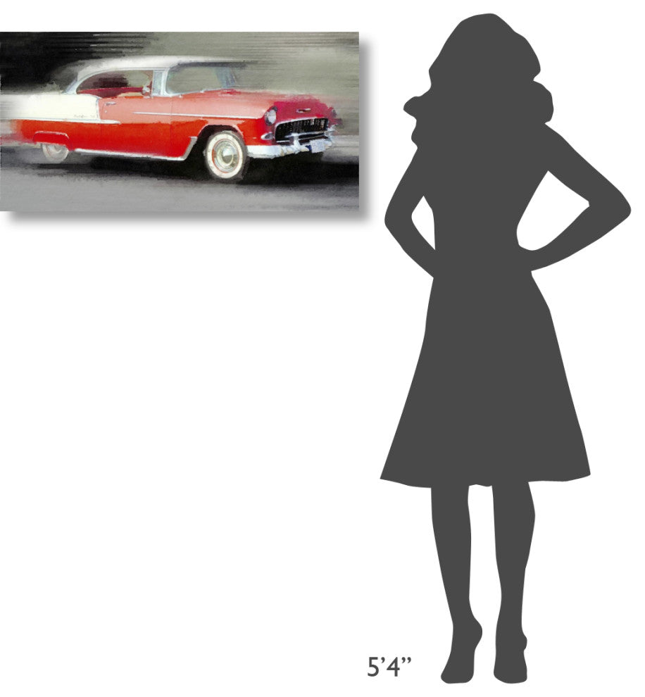 "1955 Chevrolet Bel Air Coupe Watercolor" Fine Art Print