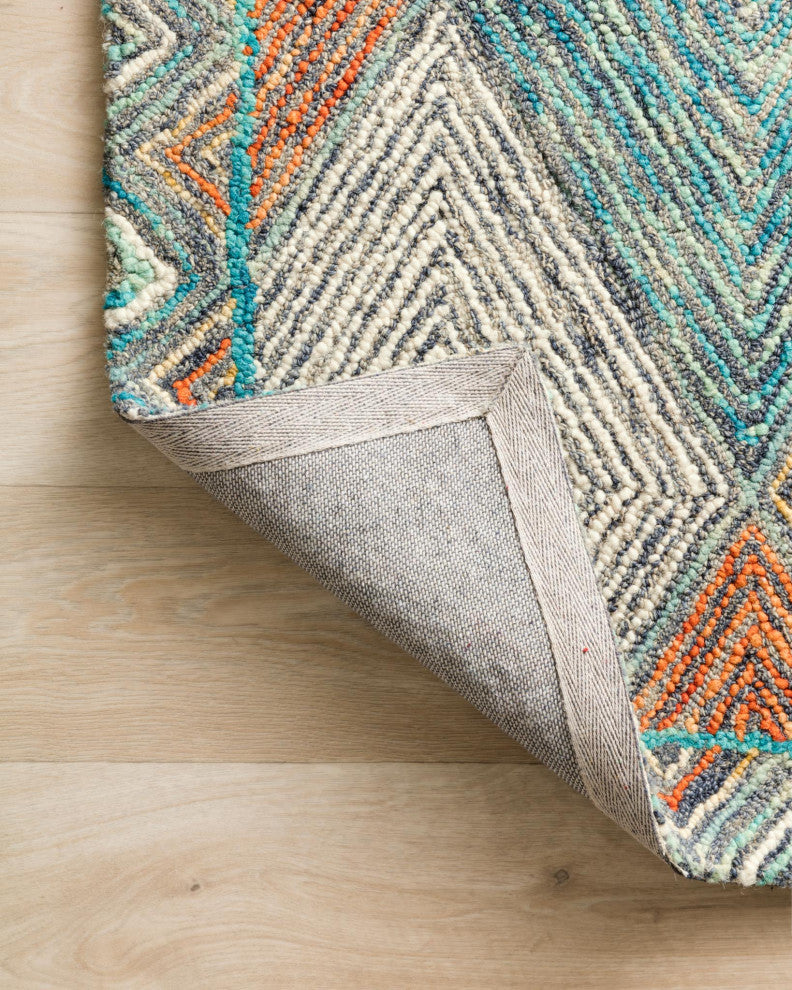 Loloi II Spectrum Blue/Red, Blue/Red, 2'-6" X 7'-6"