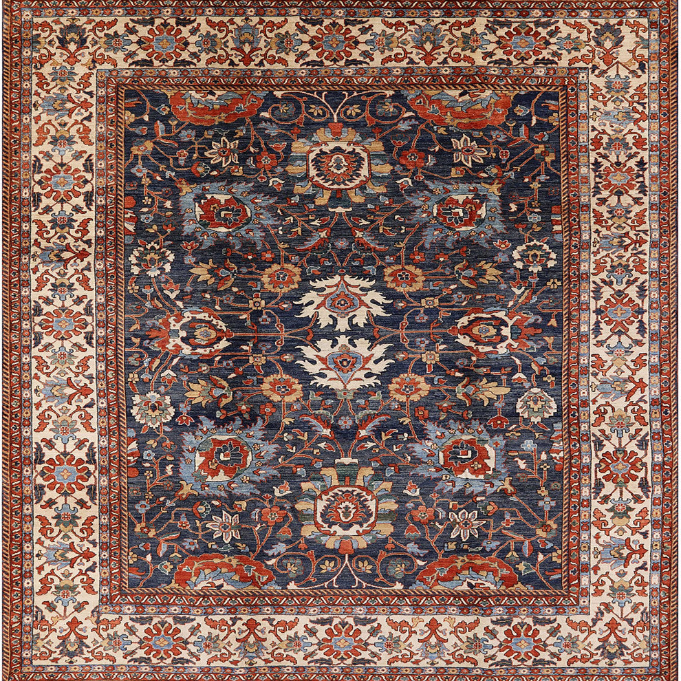 Ahgly Company Indoor Square Mid-Century Modern Area Rugs, 5' Square