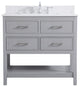 Elegant Decor Sinclaire Bathroom Vanity Grey