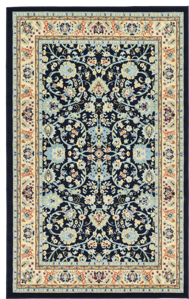 Unique Loom Navy Blue Washington Sialk Hill 5' 0 x 8' 0 Area Rug