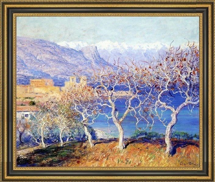 Guy Orlando Rose Fig Trees, AntibesFramed Premium Canvas Print, 16"x20"