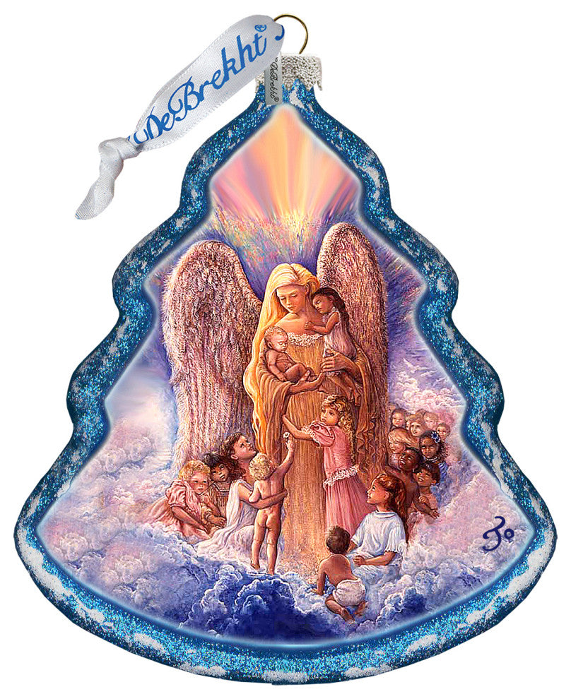 Angel of Piece Glass Ornament